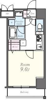 コンパル汐留 間取り図
