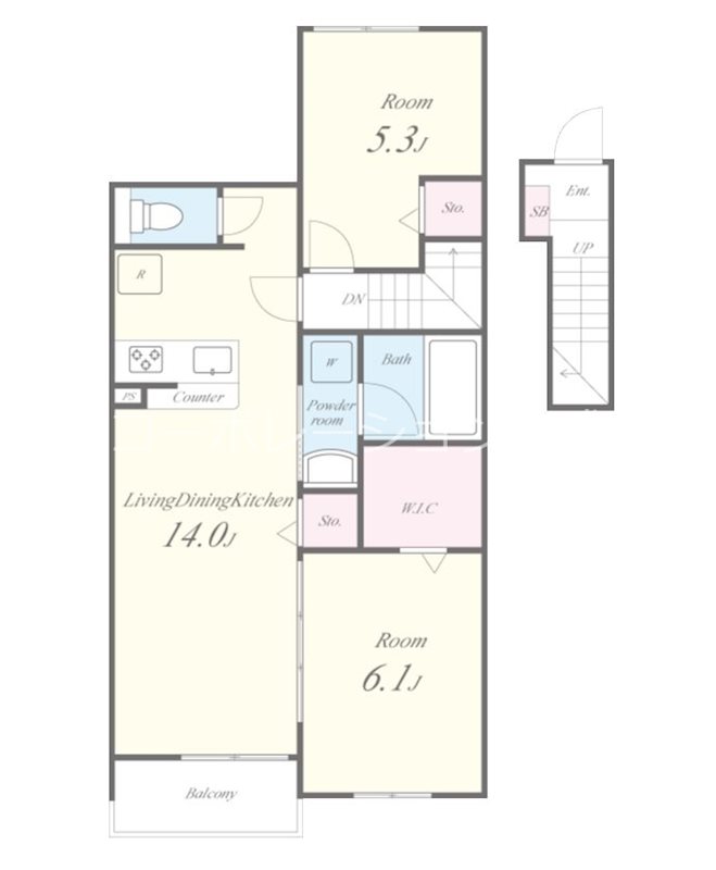 アーサー住之江 間取り図