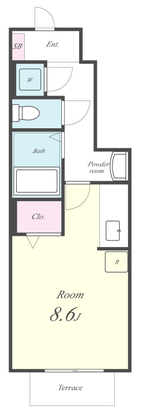 ディアコートN 105号室 間取り