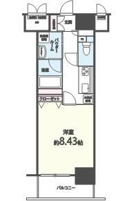 シエル新堀 間取り図