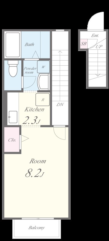 ドミール・エモア 間取り図
