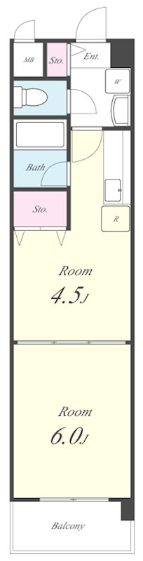 クレール三国ヶ丘 間取り図