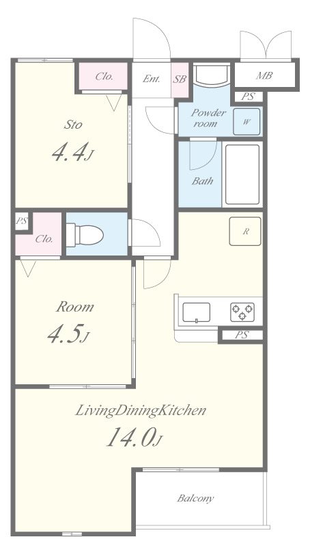 U.K.K.茅ヶ崎  間取り図