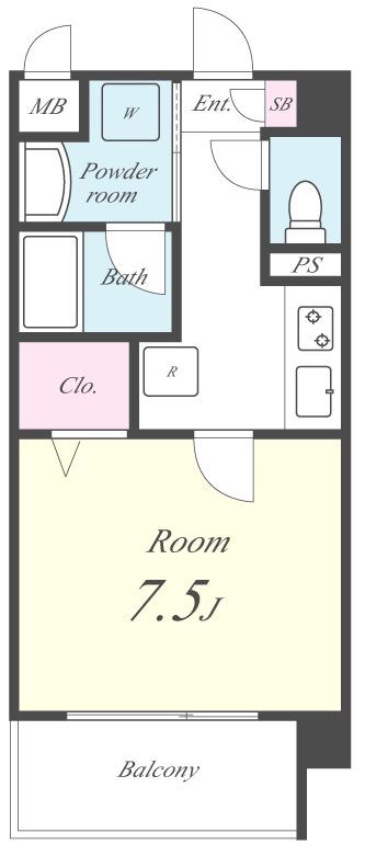 Ｆコスモ新検見川 間取り図