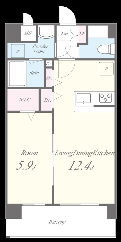 ラ グランディール 間取り図
