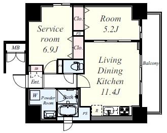 ミラノ堺筋 間取り図