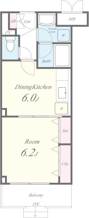 ﾒｿﾞﾝｱｽﾞｰﾙ 間取り図