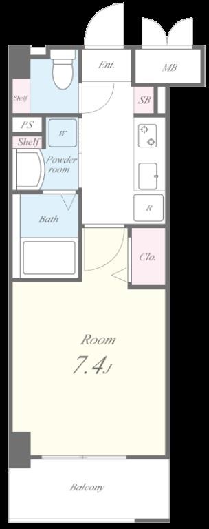 Apartment 桜 間取り図