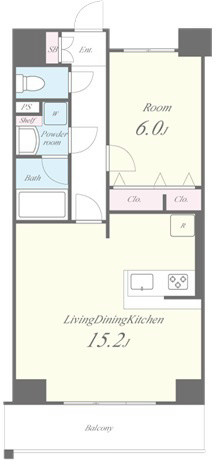 エルボヌール勝どき 間取り図