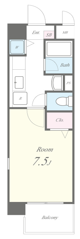 ヴェルキューブ石雲 間取り図