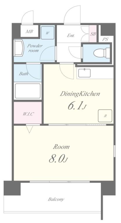 ビヤン北八代 間取り図