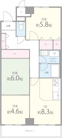 プリモ中宮 間取り図
