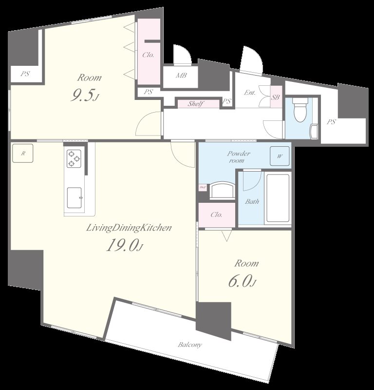 ファルマシアントアロード 間取り図