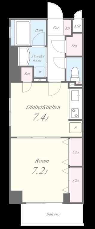 シャルマンドミール(江東区) 間取り図