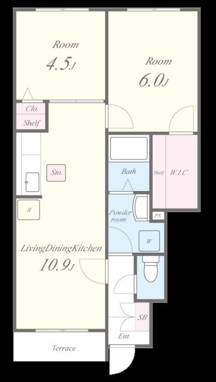 リベルテⅠ 間取り図