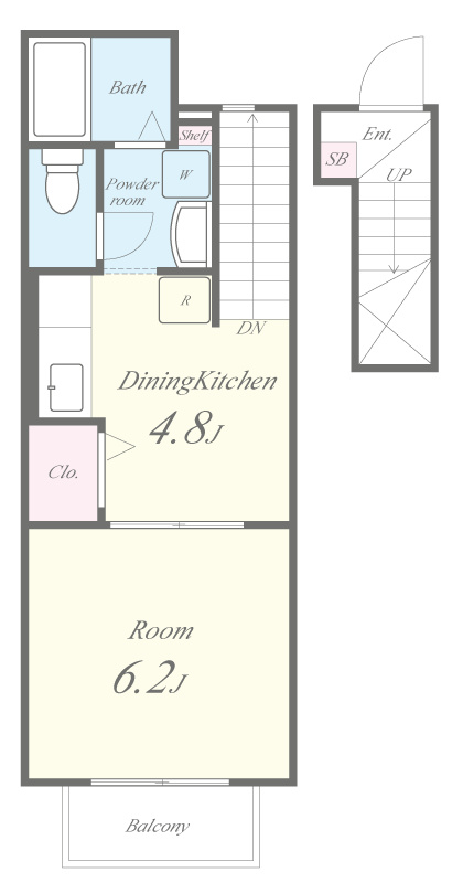 ヴィラージュ上鳥羽口 間取り図