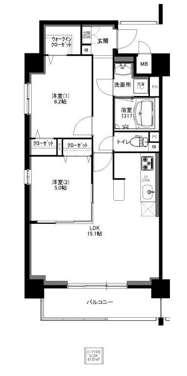 CLASS ONE K.O. 間取り図