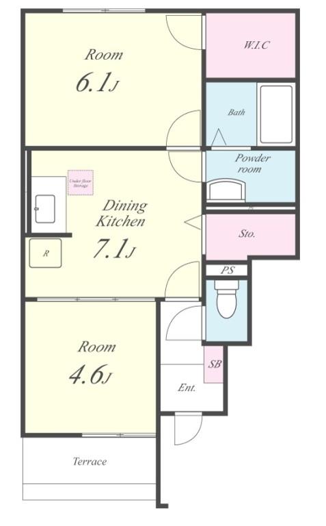 アムール魚住 間取り図
