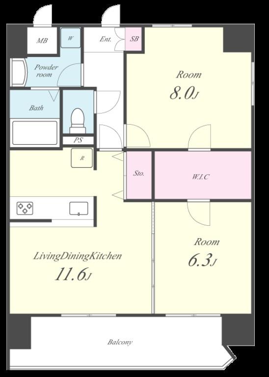 ラフィネ所沢 間取り図