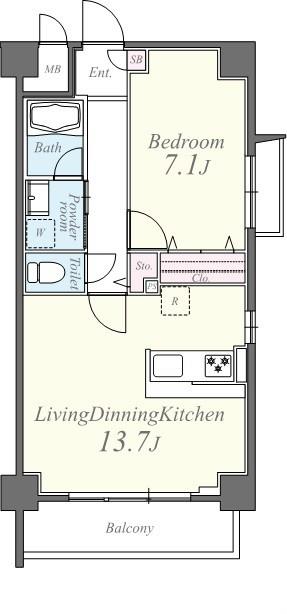 ボン ソレイユ 間取り図