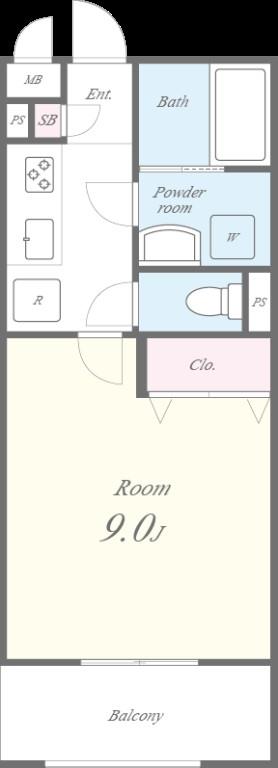 サンライズ亀島 間取り図