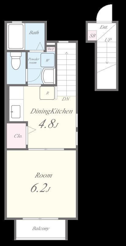 ラディエ足原 間取り図