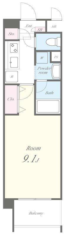 サンライズ石田 間取り図