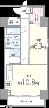 リラシオ西明石駅前 間取り図