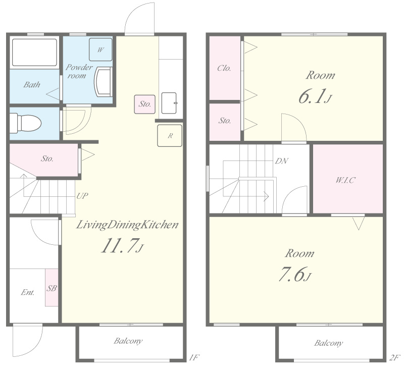 ソレールエヴァン 間取り図