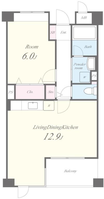 ヴィラージュウィン 206号室 間取り