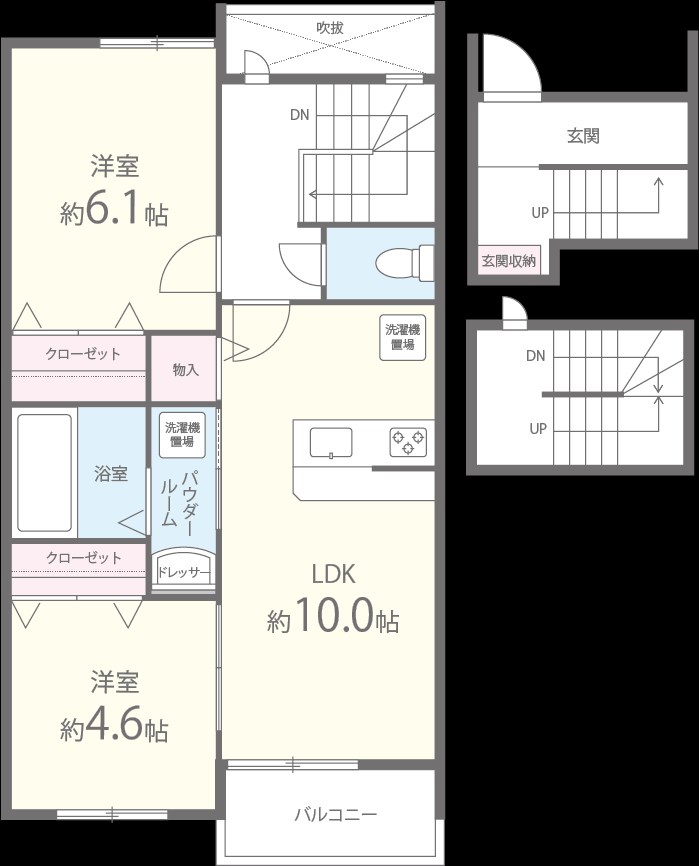Benesta久留米 (ベネスタクルメ) 間取り図