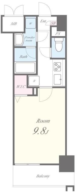 トレヴィ高岳 間取り図