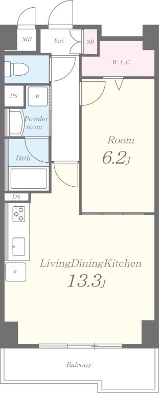 クアドリフォリエブルー 間取り図