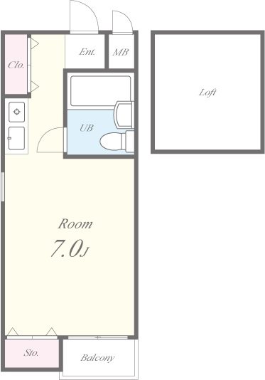 ハイツ大和Ⅱ 403号室 間取り