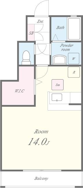 ホワイト・コースト壱番館 108号室 間取り