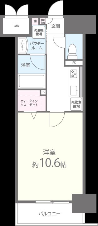 エル･イソベ三宮 間取り図