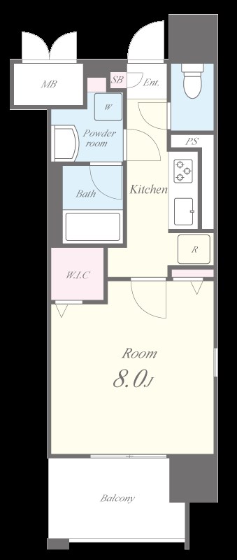プレミアムコート大須 間取り図