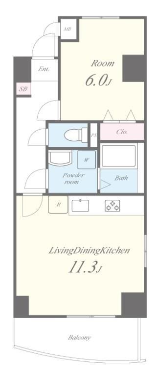 クレ－ル小石川 間取り図