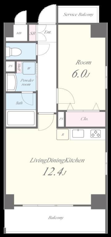 ブレイブワン 間取り図