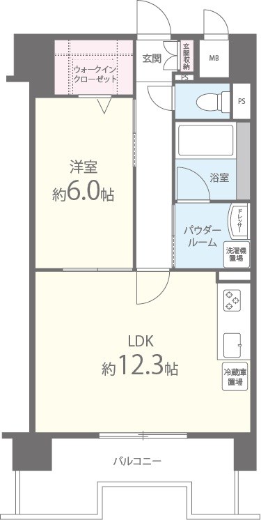 エル･イソベ三宮 間取り図