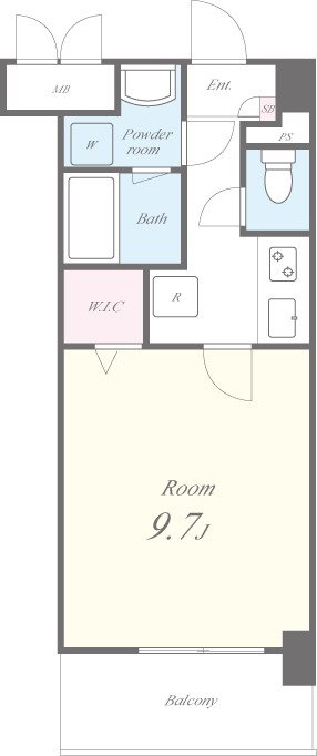 LSC川西 204号室 間取り