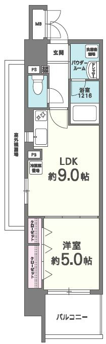 ラフィーネレジデンス 604号室 間取り