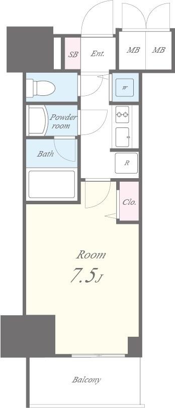 セイワパレス丸の内駅前プレミア 間取り図