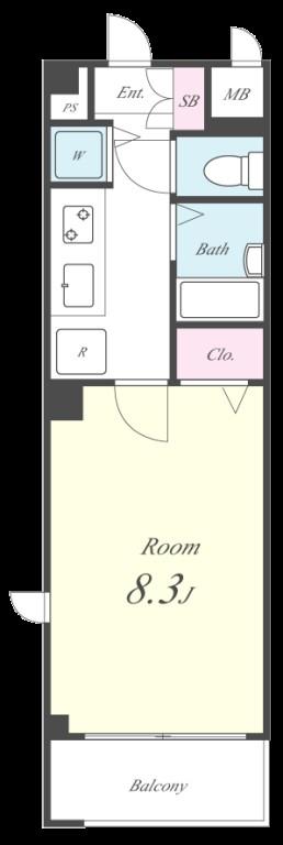 アジュールⅠ 間取り図