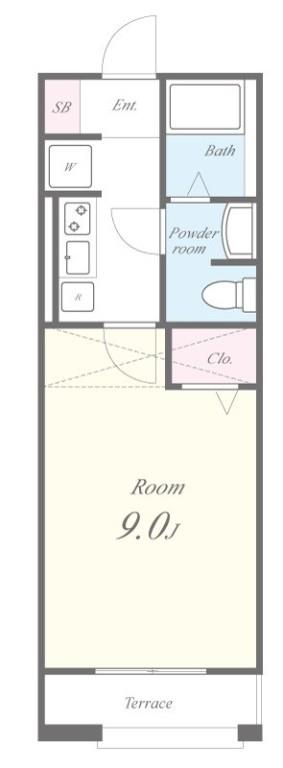 ｺﾝﾌｫｰﾄ三條 間取り図