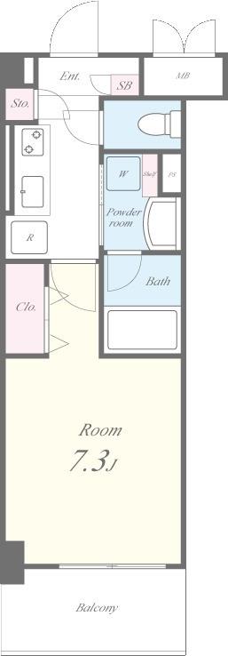 リヴァ－ジュ大森 間取り図