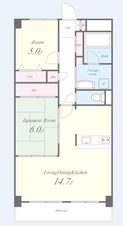 ヴィブレ・ムライ 403号室 間取り