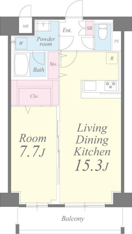 クレシェンテ月島 間取り図