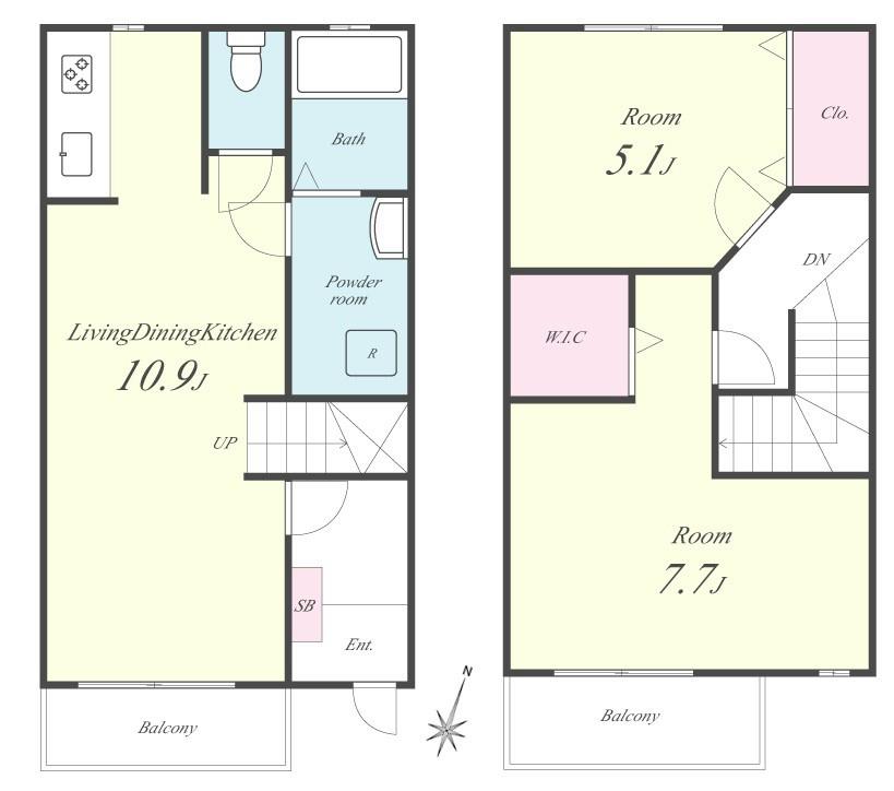 グレイス・ヒルズA 間取り図