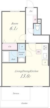 ヴィラージュ志伊Ⅲ 間取り図